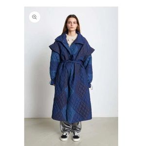 Stella Nova blue quilted coat sz S/M